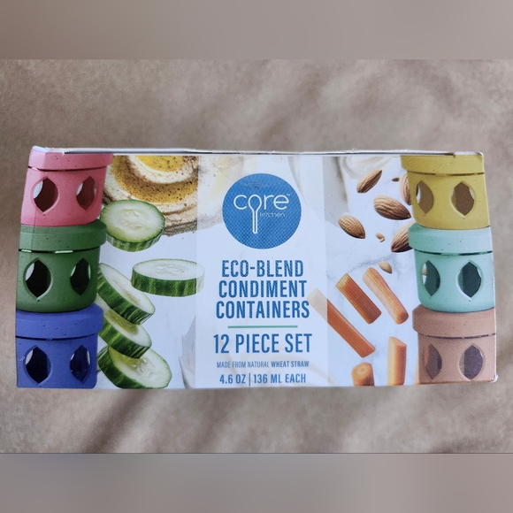 Core Home Eco-Blend Condiment Containers - Colorful Set - Picture 6 of 6